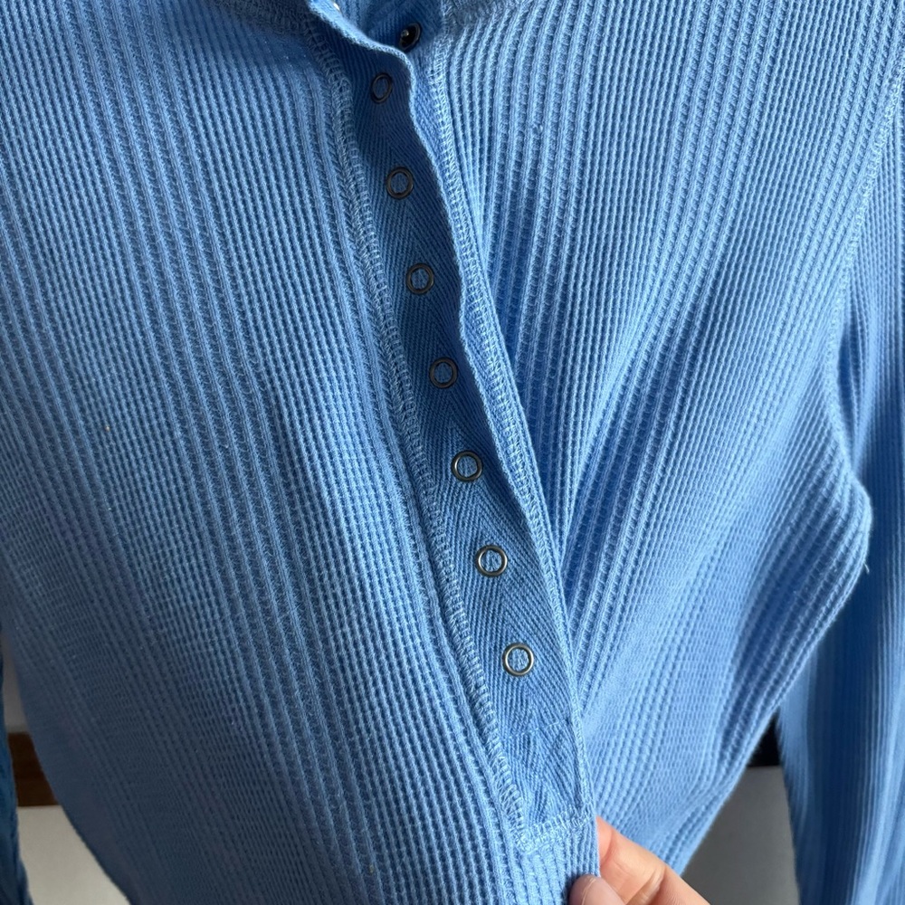 Aerie Half Snap Long‎ Sleeve - Picture 3 of 7